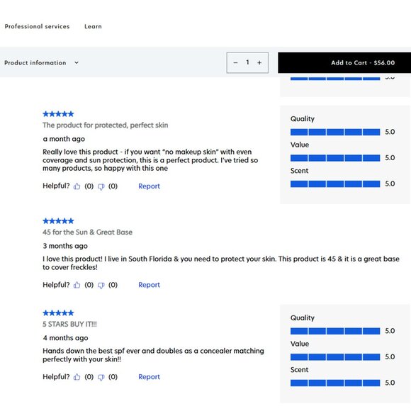 PCA Skin Sheer Tint Broad UV Spectrum SPF 45 Water Resistant Tinted Sunscreen - Picture 7 of 7